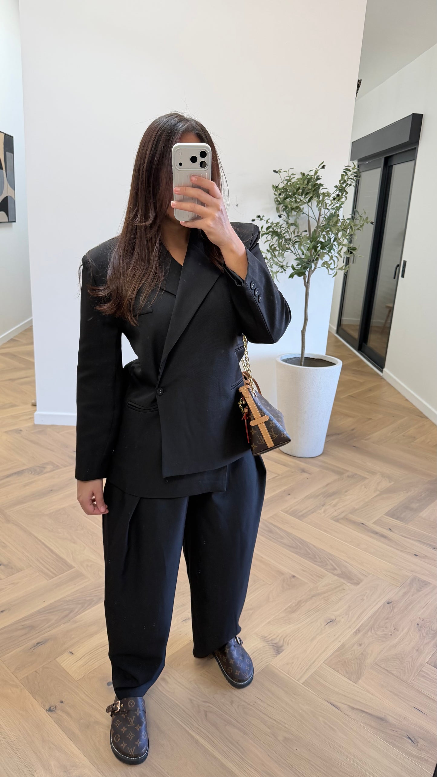 Blazer croisé noir
