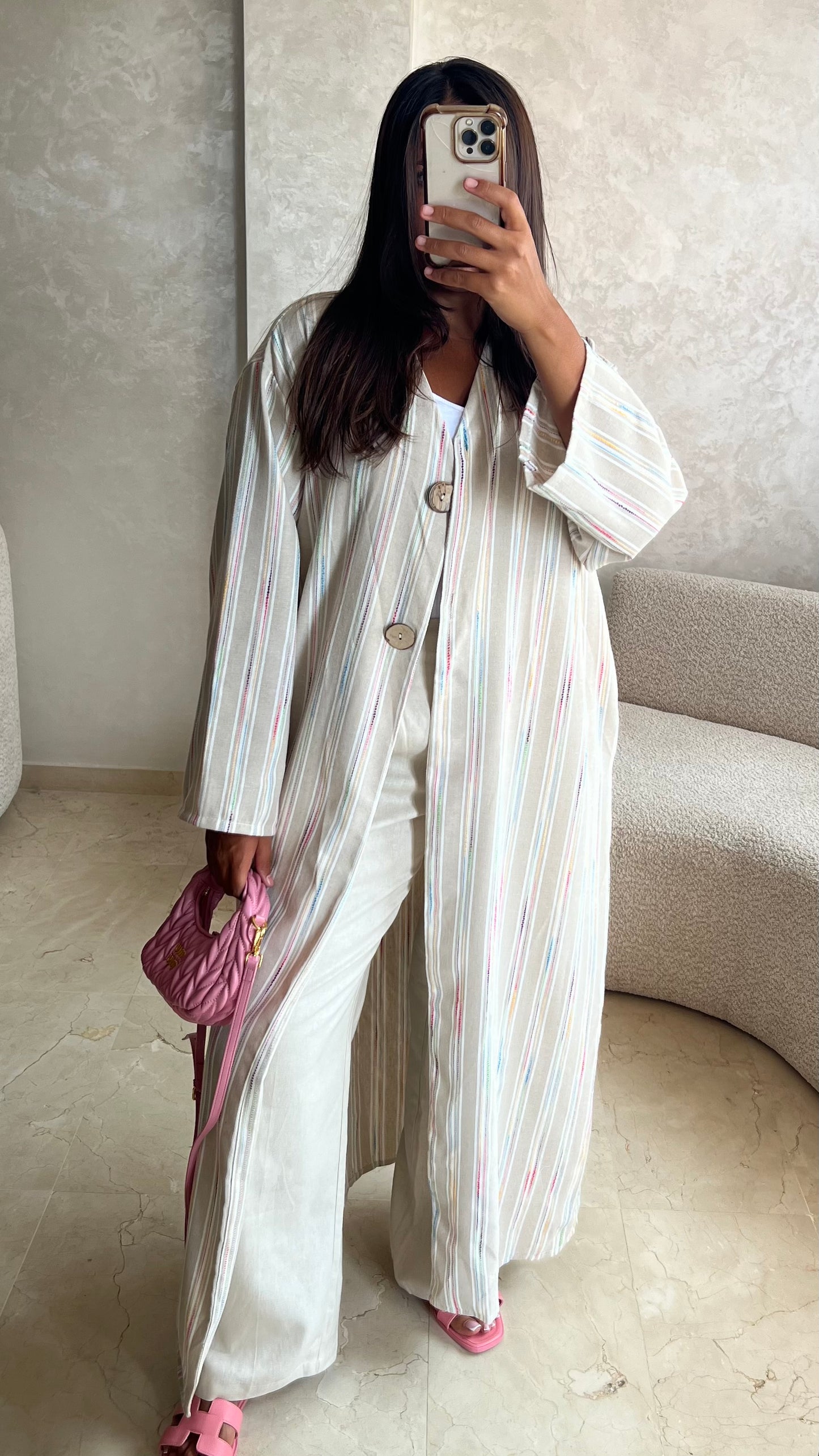 Kimono à rayures