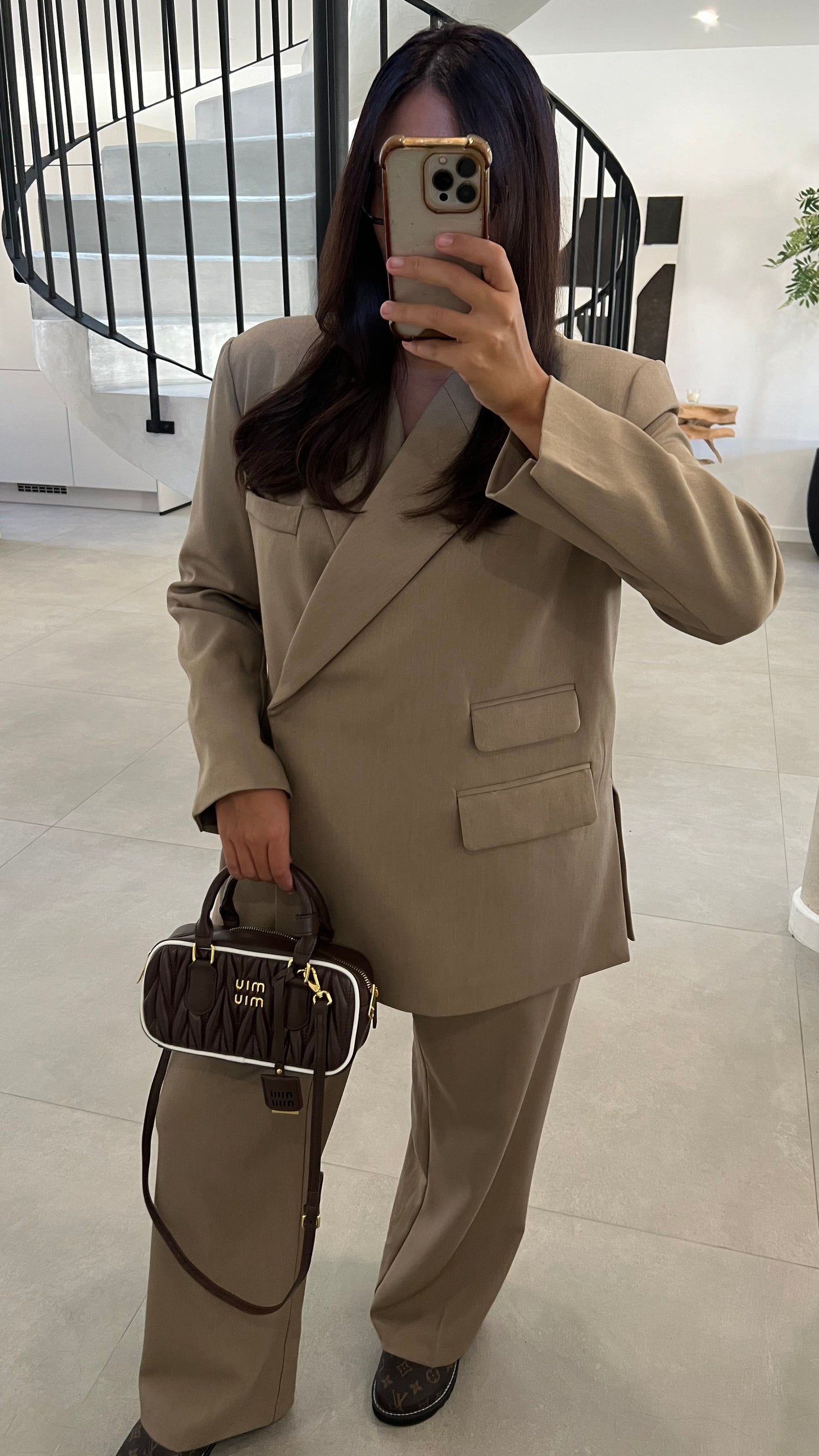 Blazer à poches beige