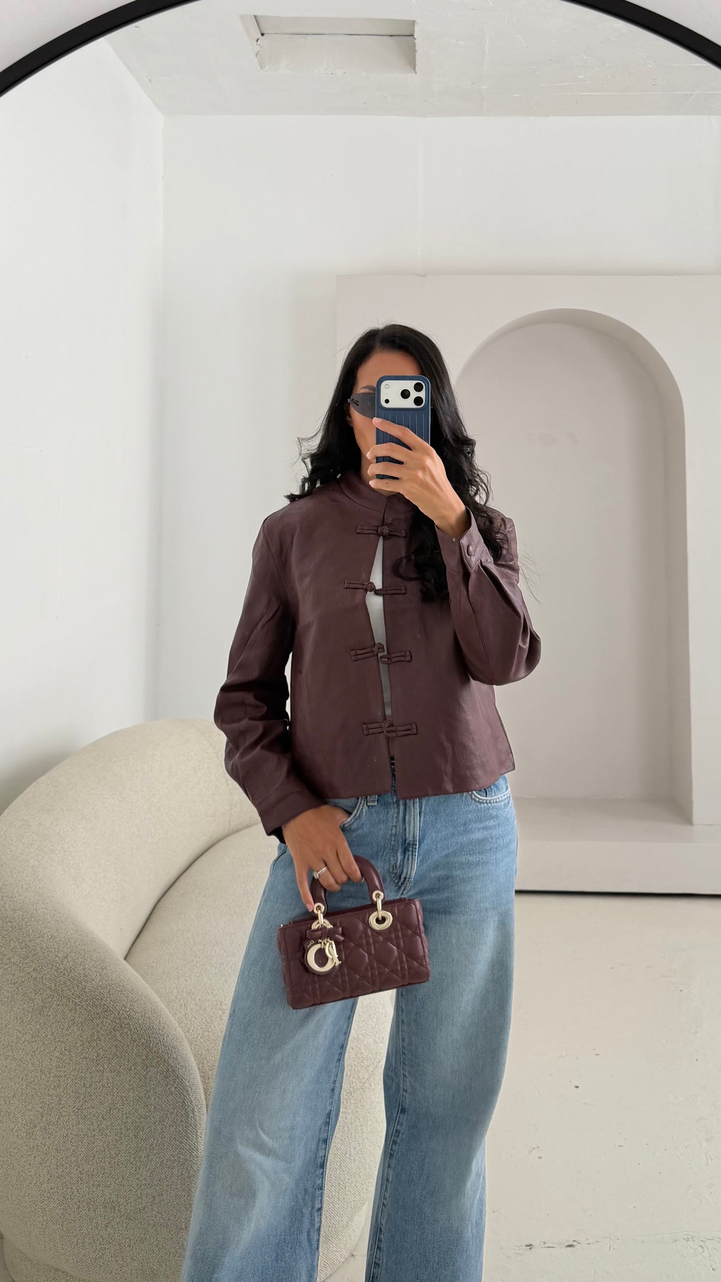 Veste Shanghai bordeaux