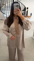 Ensemble satin beige