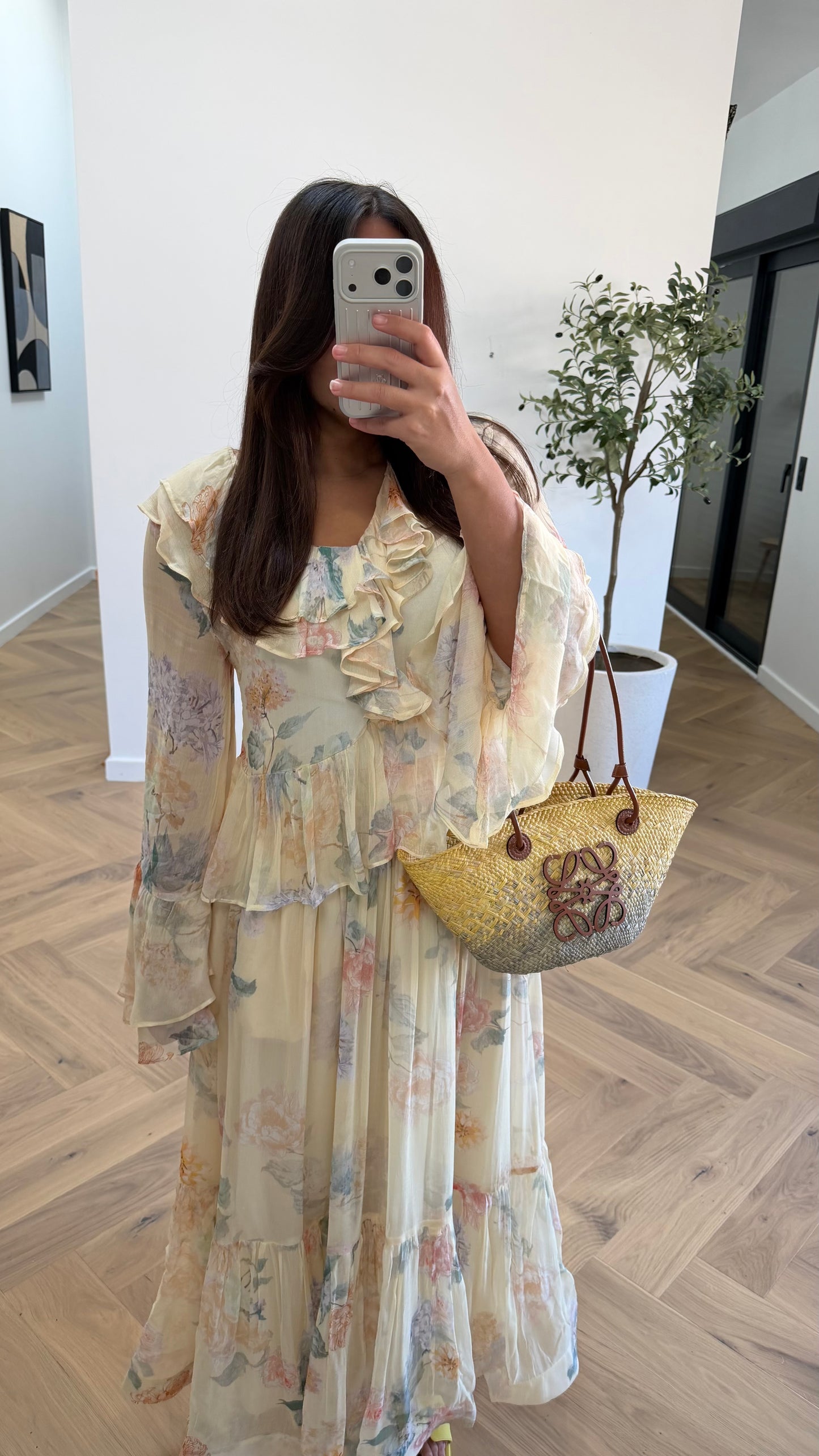 Ensemble fleurie jaune