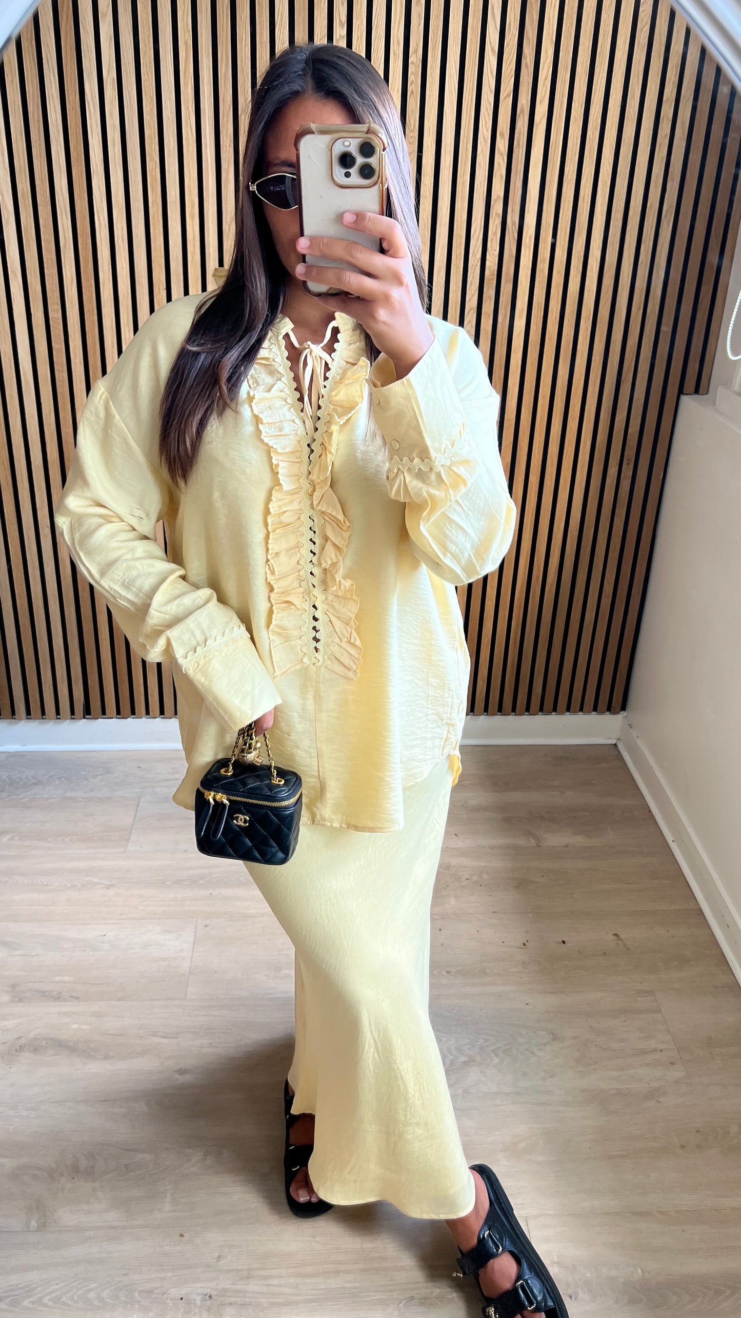 Ensemble jupe jaune