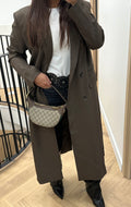 Blazer long marron