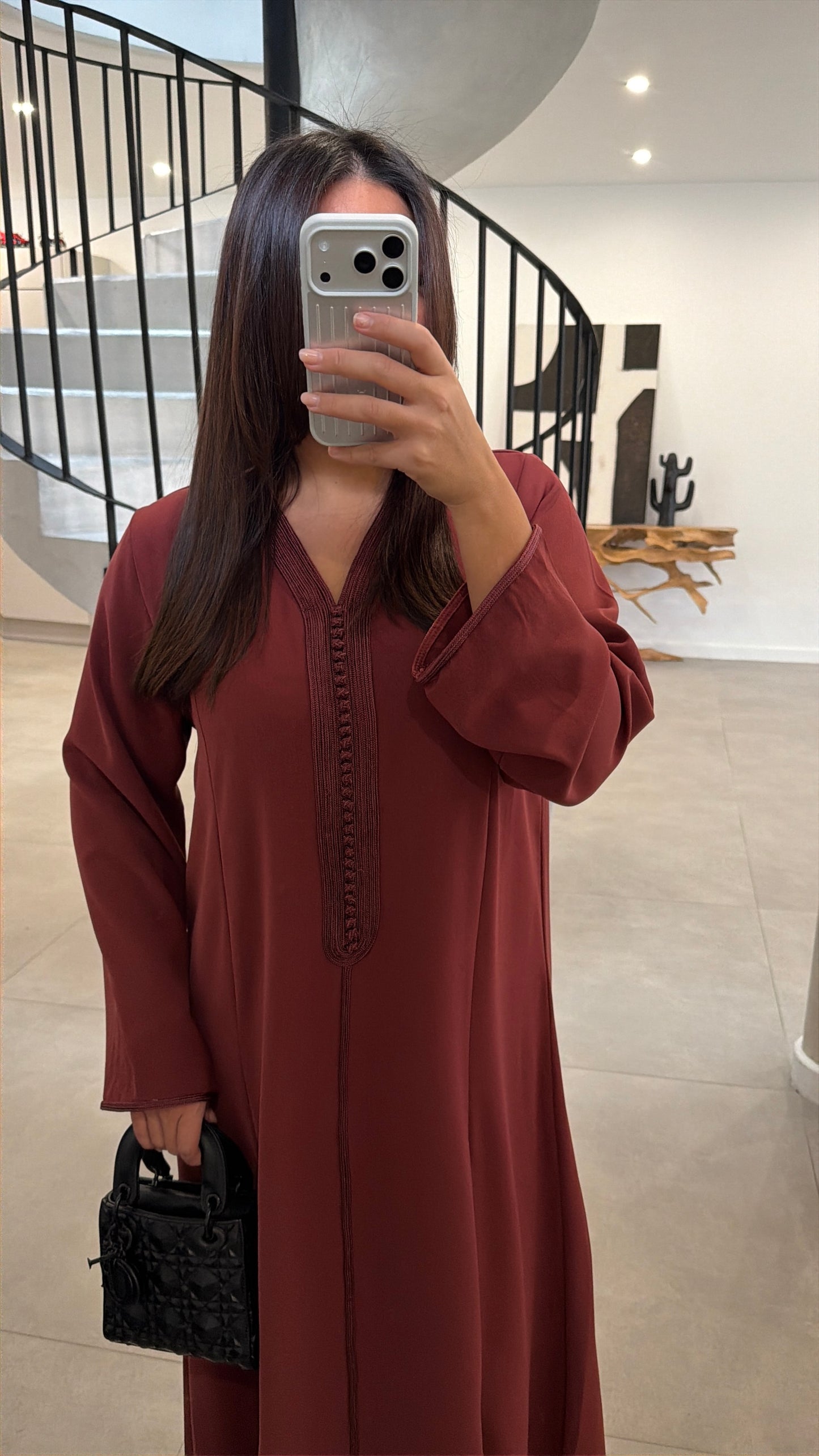 Abaya bordeaux
