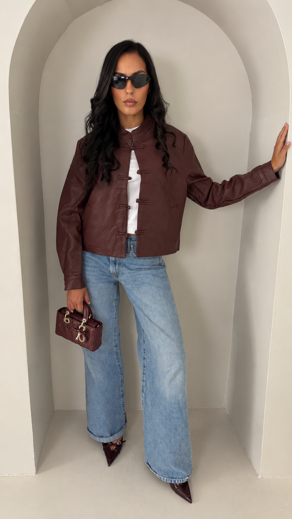 Veste Shanghai bordeaux