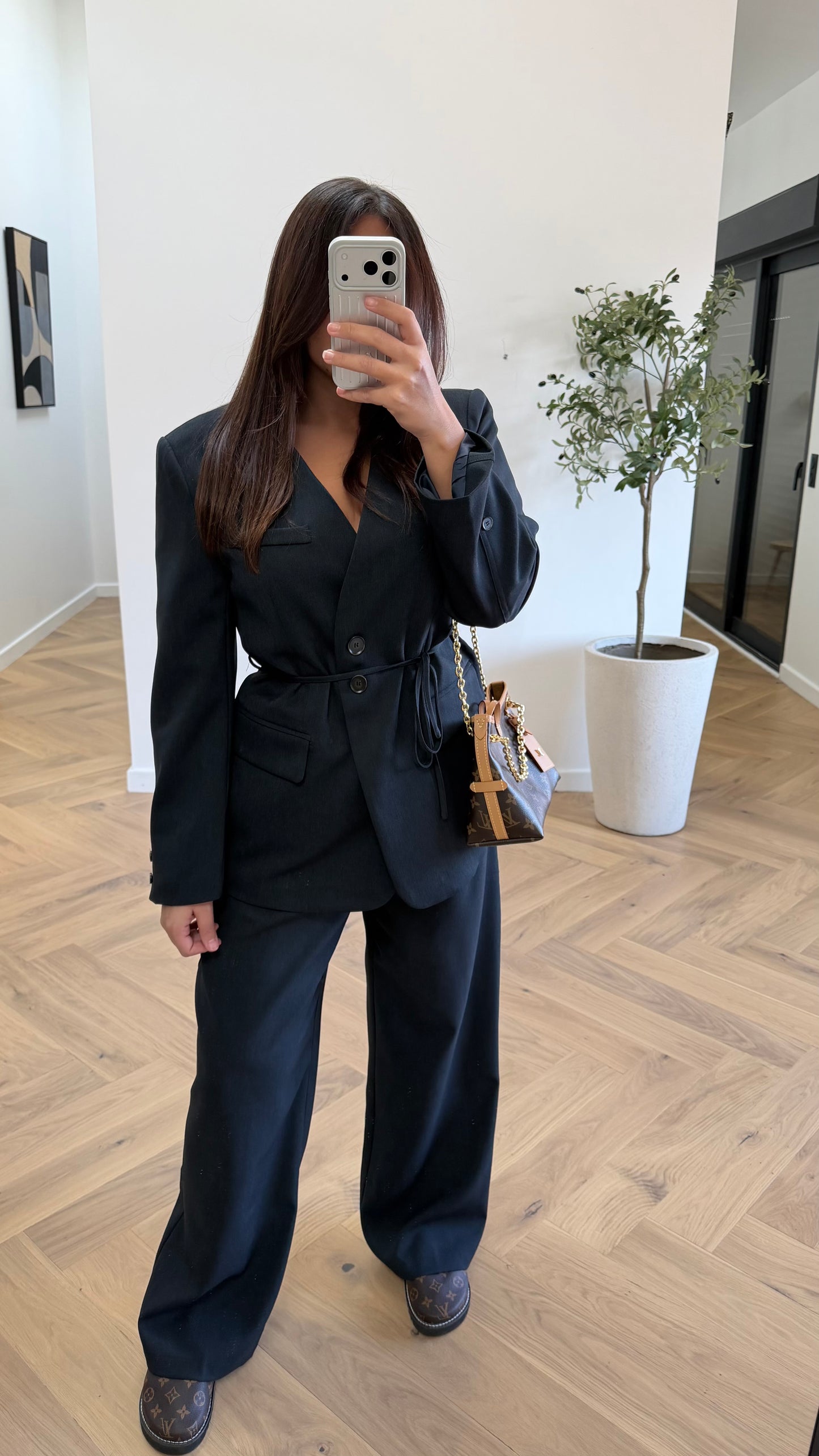 Ensemble bleu marine