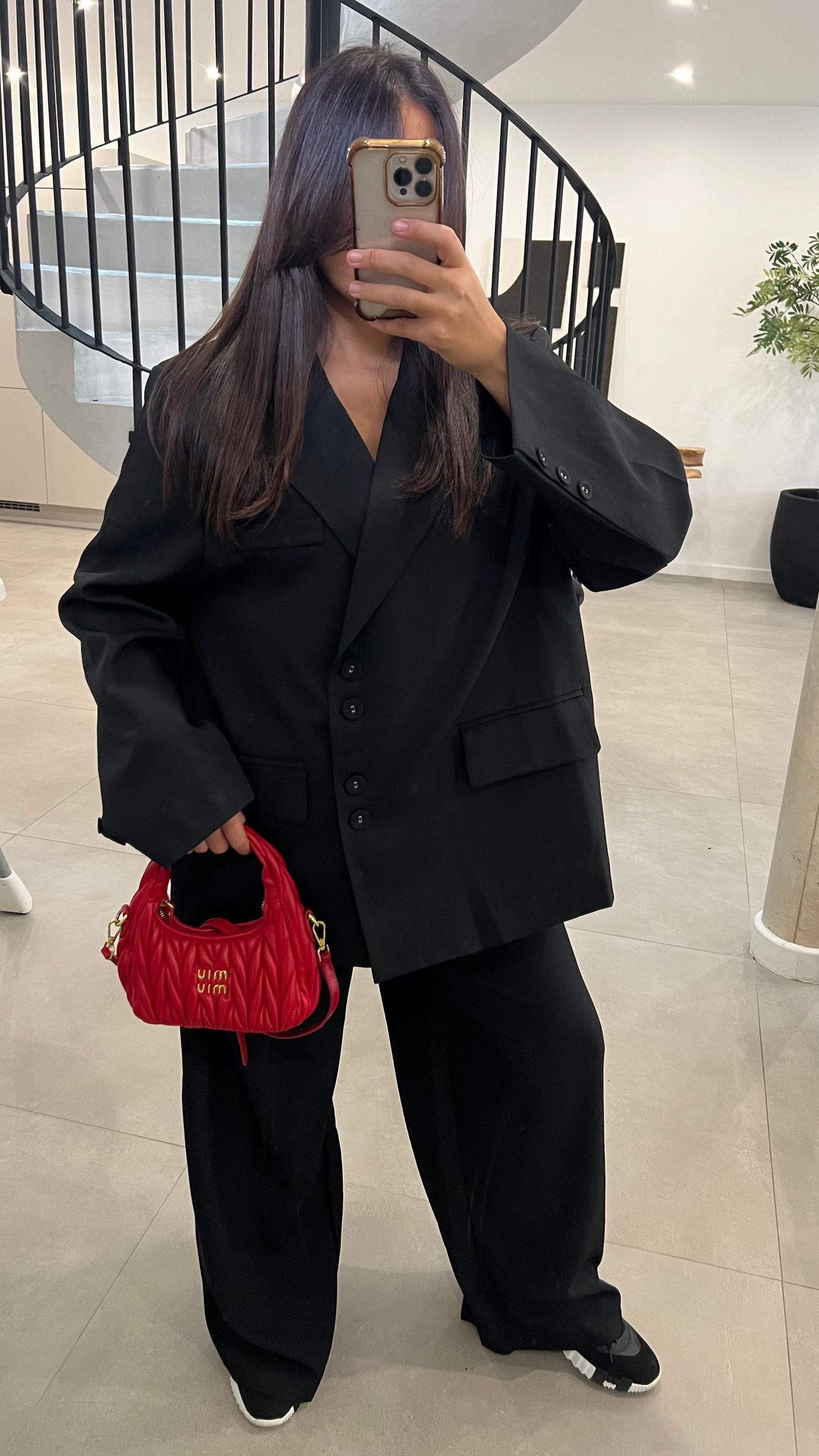 Blazer oversize noir