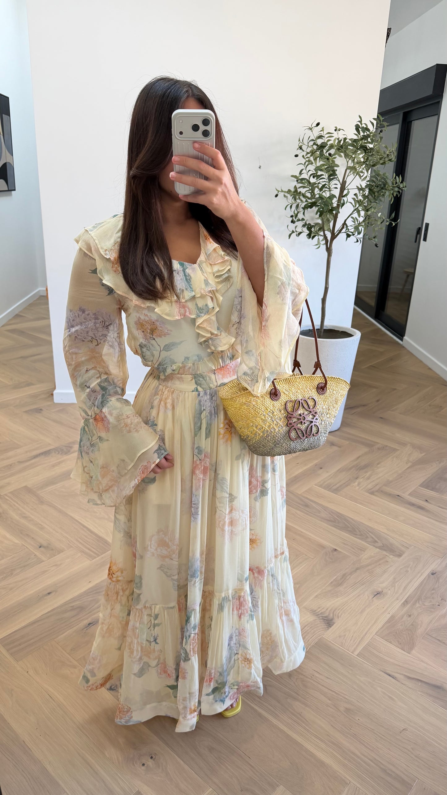 Ensemble fleurie jaune