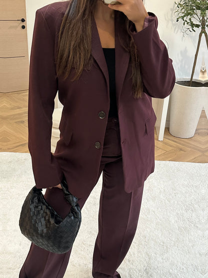 Ensemble tailleur bordeaux