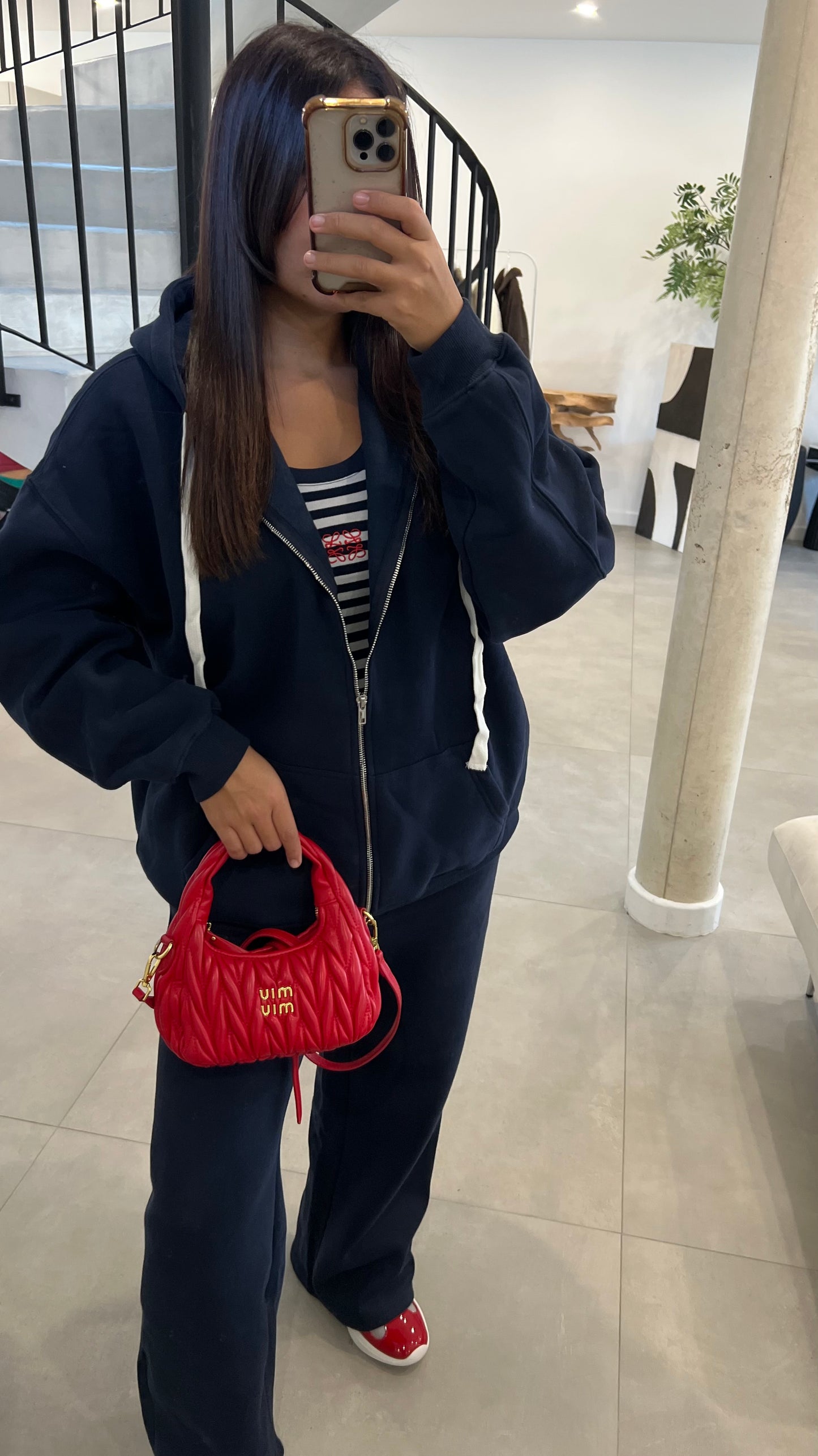 Ensemble de survêtement bleu marine