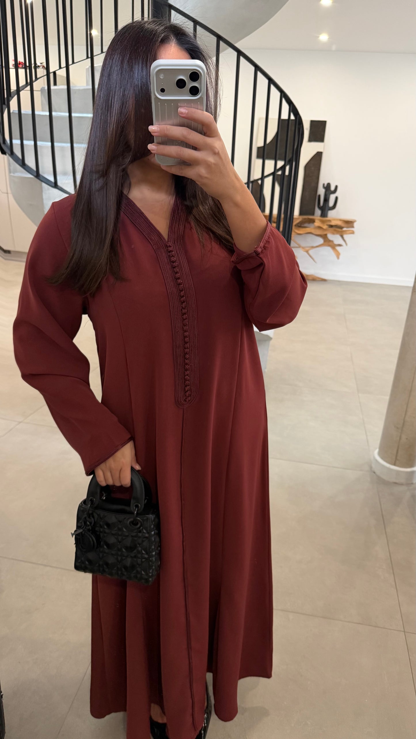Abaya bordeaux