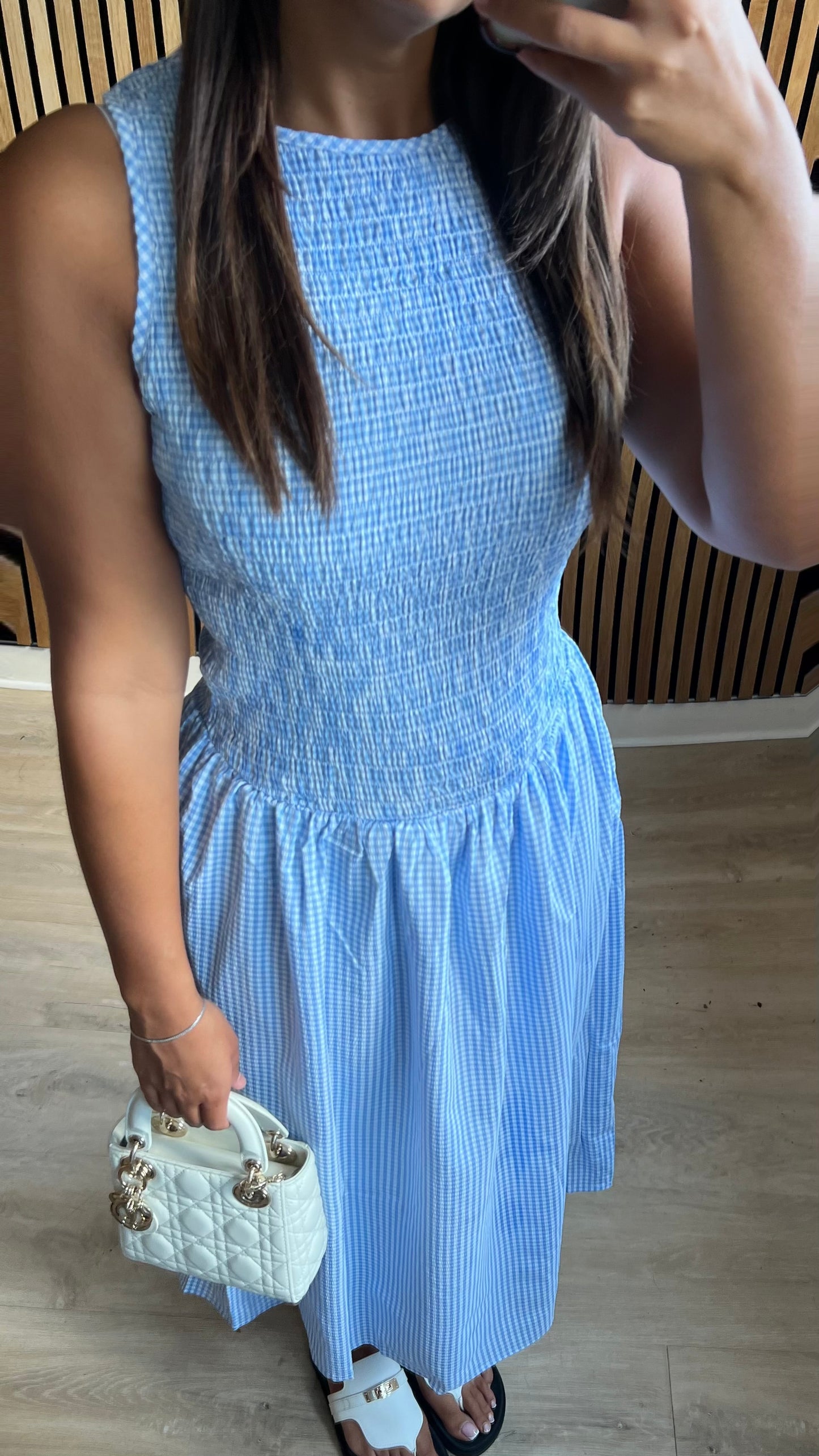 Robe longue Vichy