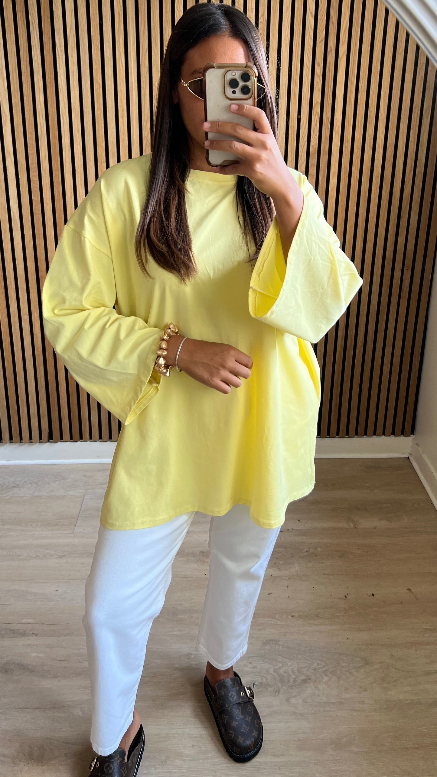Tee shirt oversize jaune
