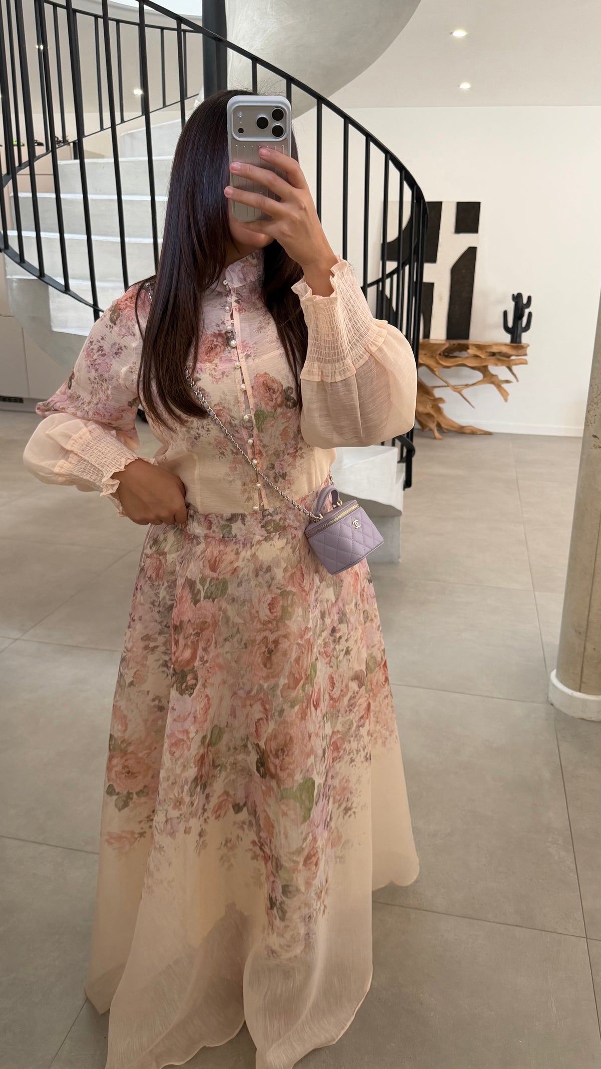 Ensemble jupe à fleurs