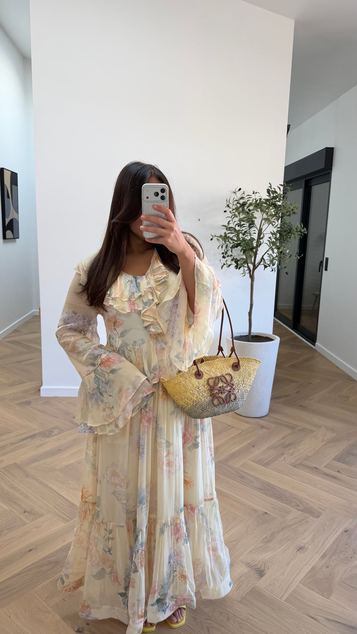 Ensemble fleurie jaune