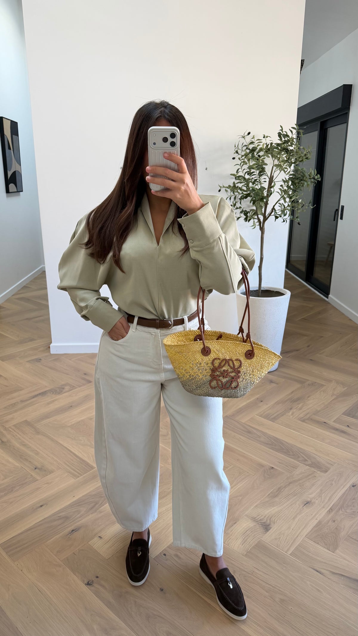 Chemise verte sauge