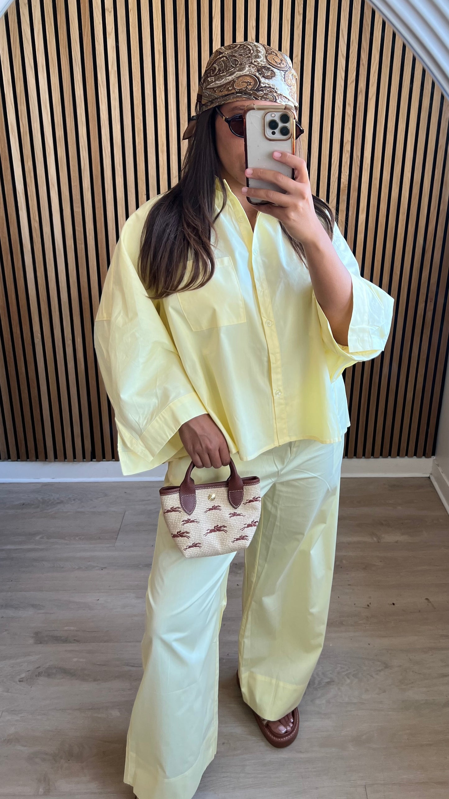 Ensemble chemise jaune