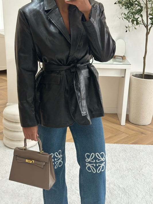 Blazer simili cuir