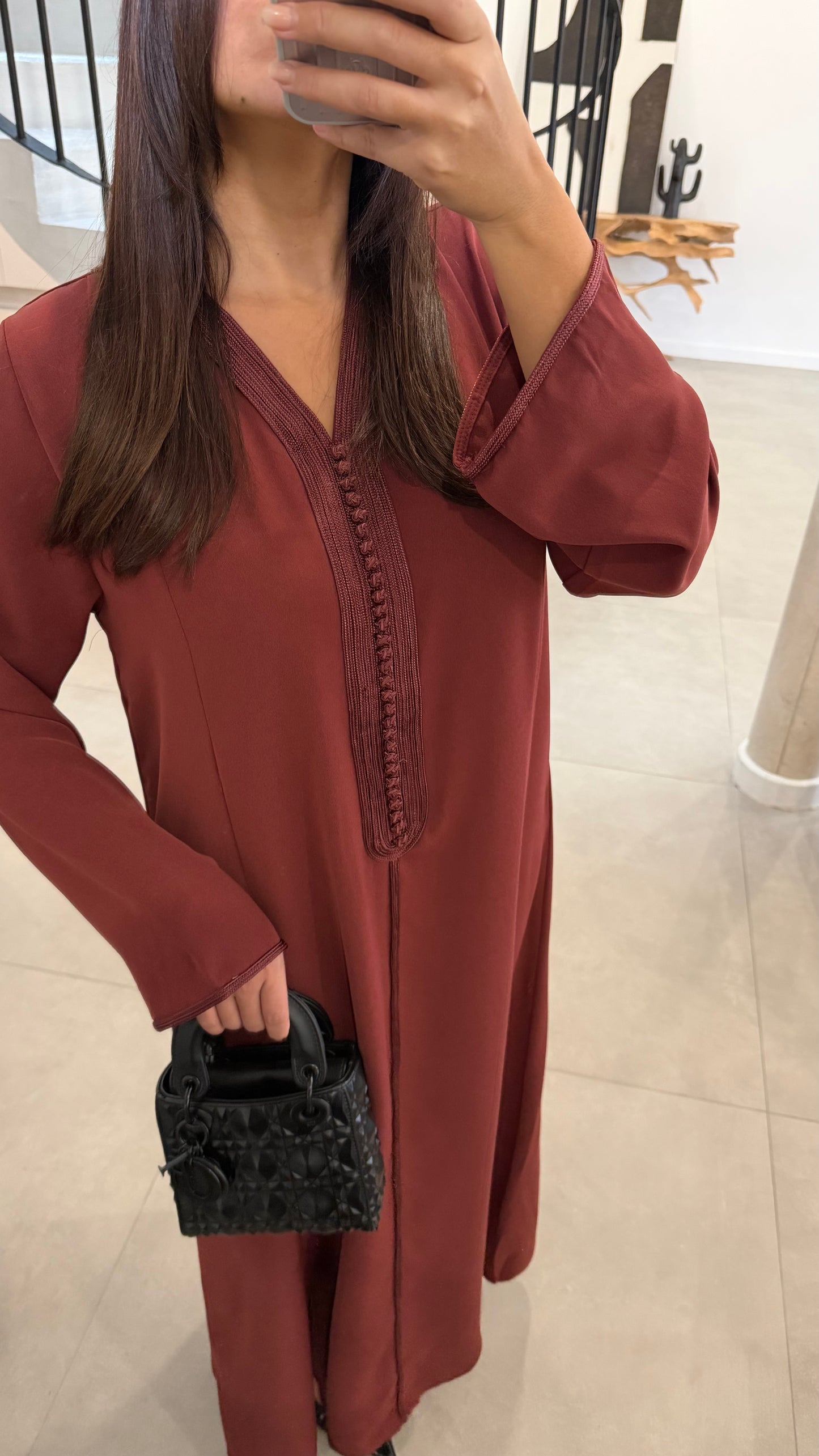 Abaya bordeaux