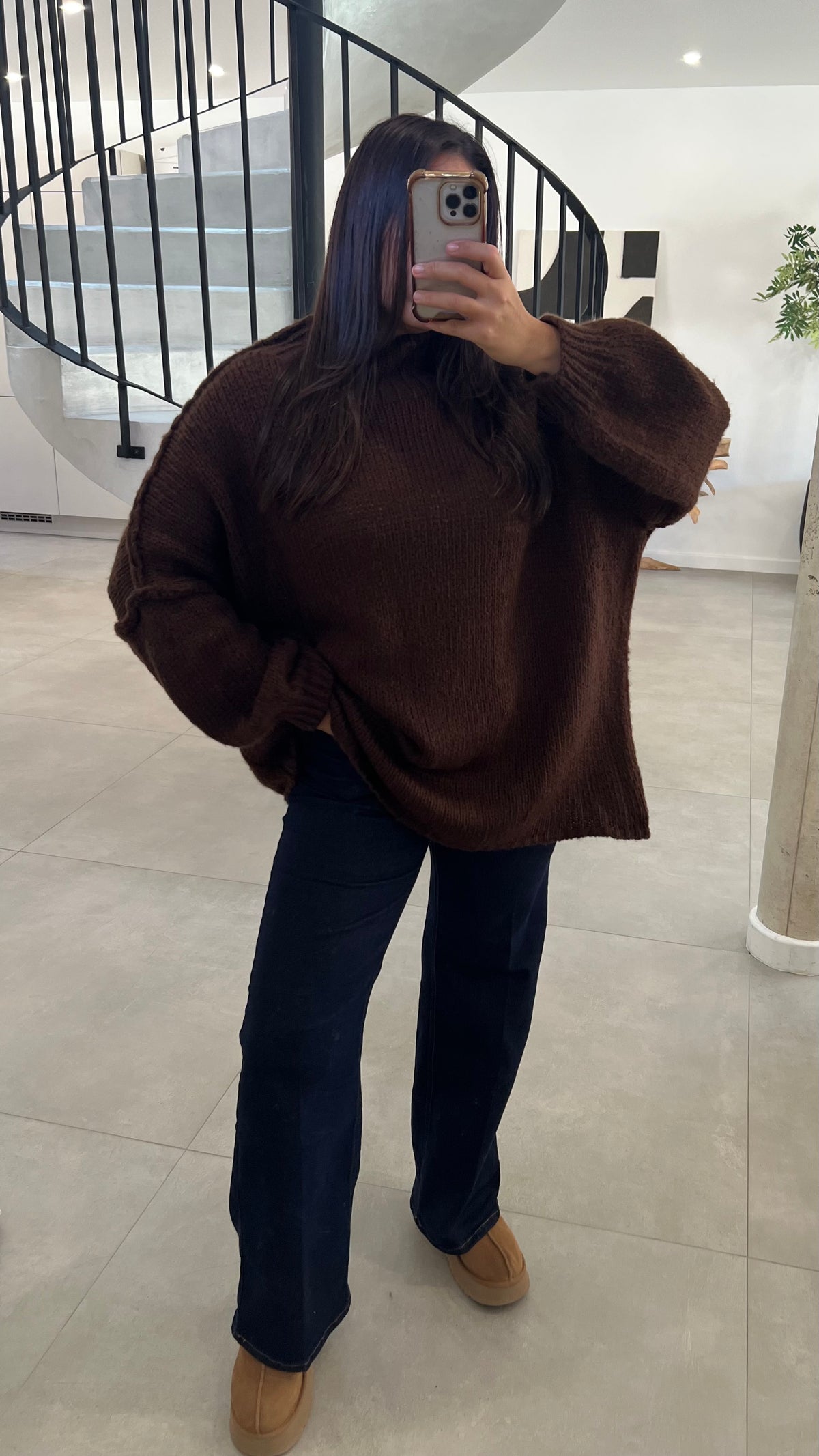 Pull oversize choco