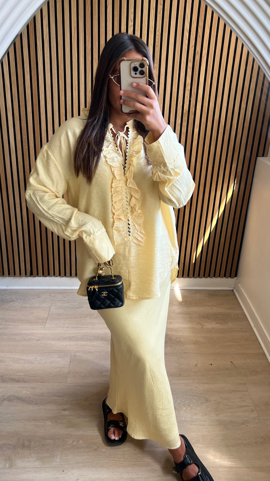 Ensemble jupe jaune