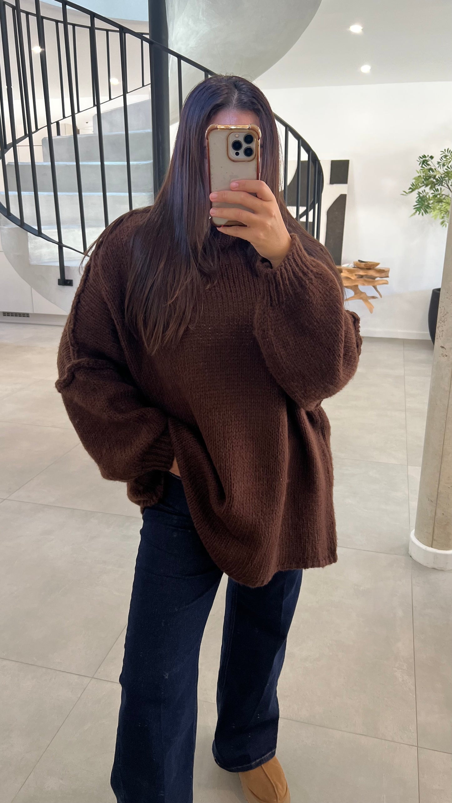 Pull oversize choco