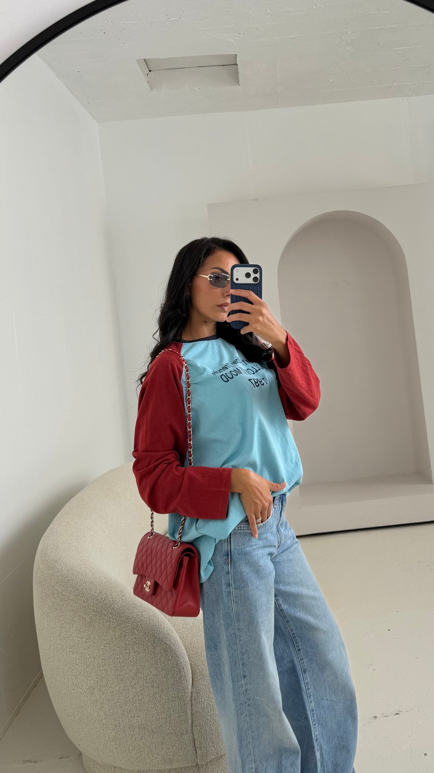 Tee shirt manche longue oversize