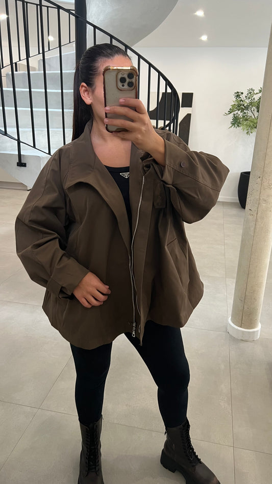 Trench oversize choco