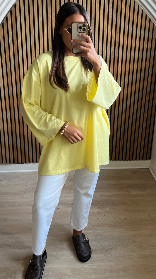 Tee shirt oversize jaune