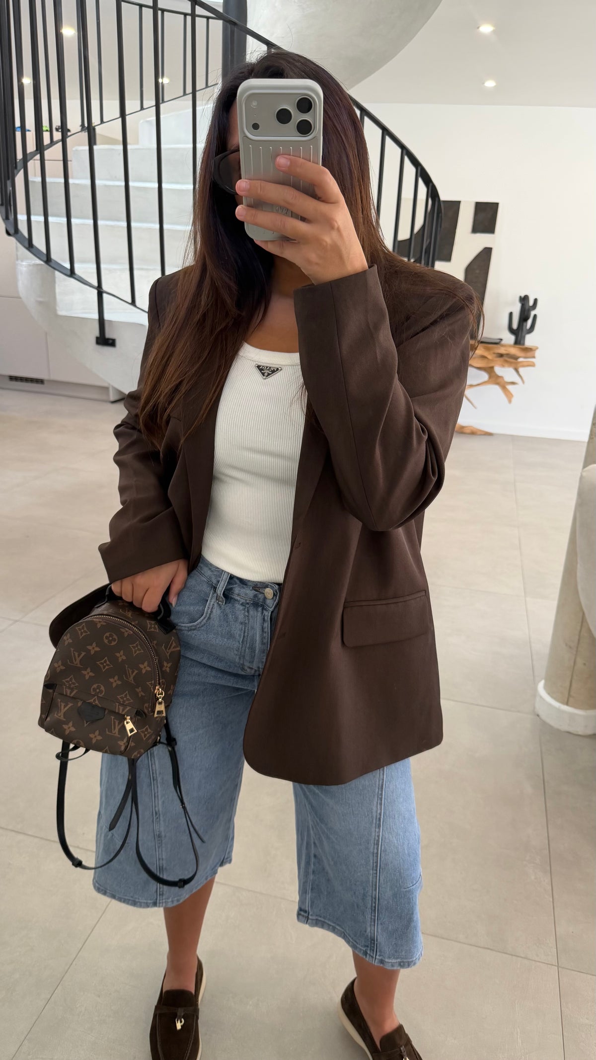Bermuda long en jeans