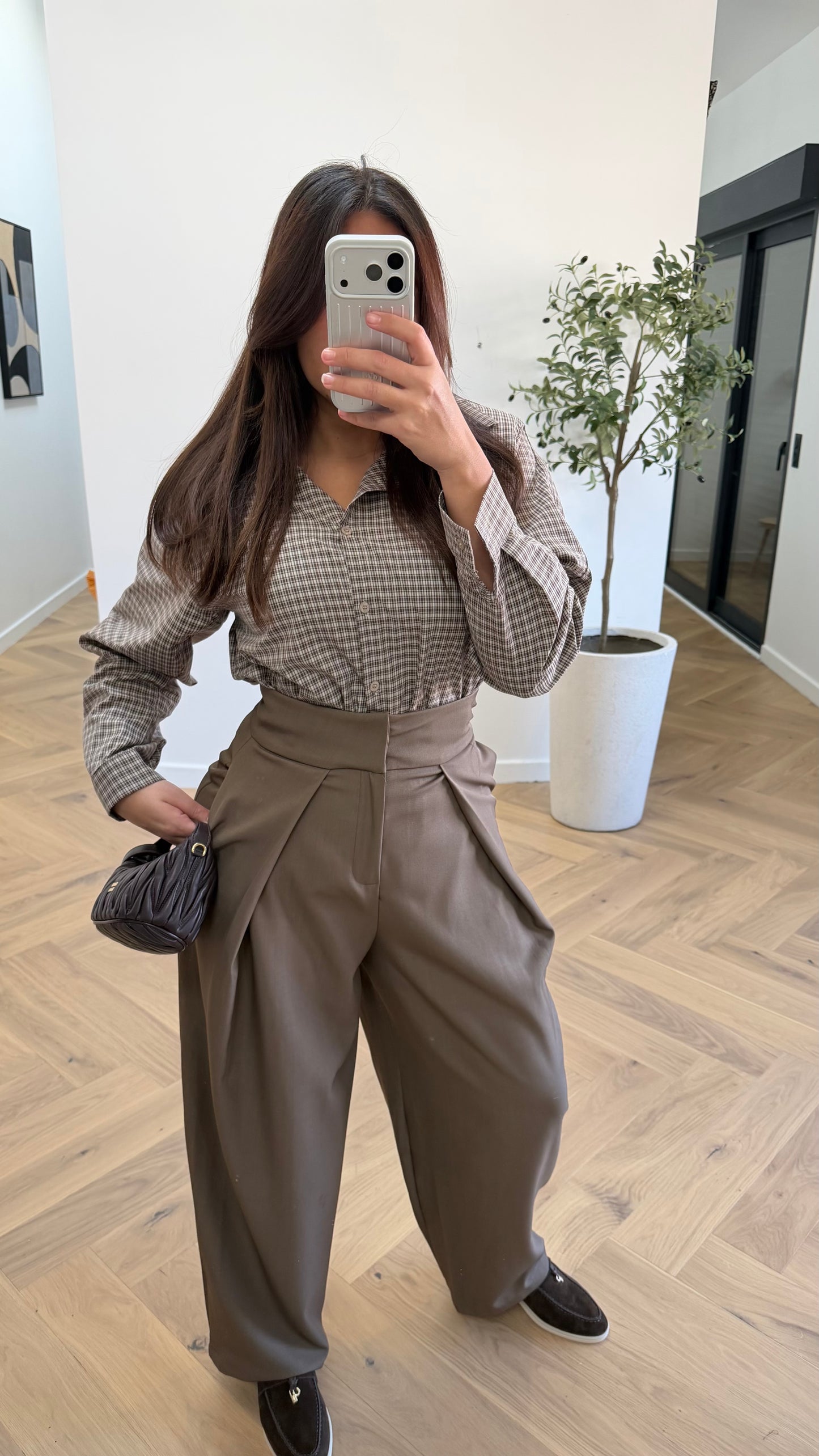 Pantalon ballon marron