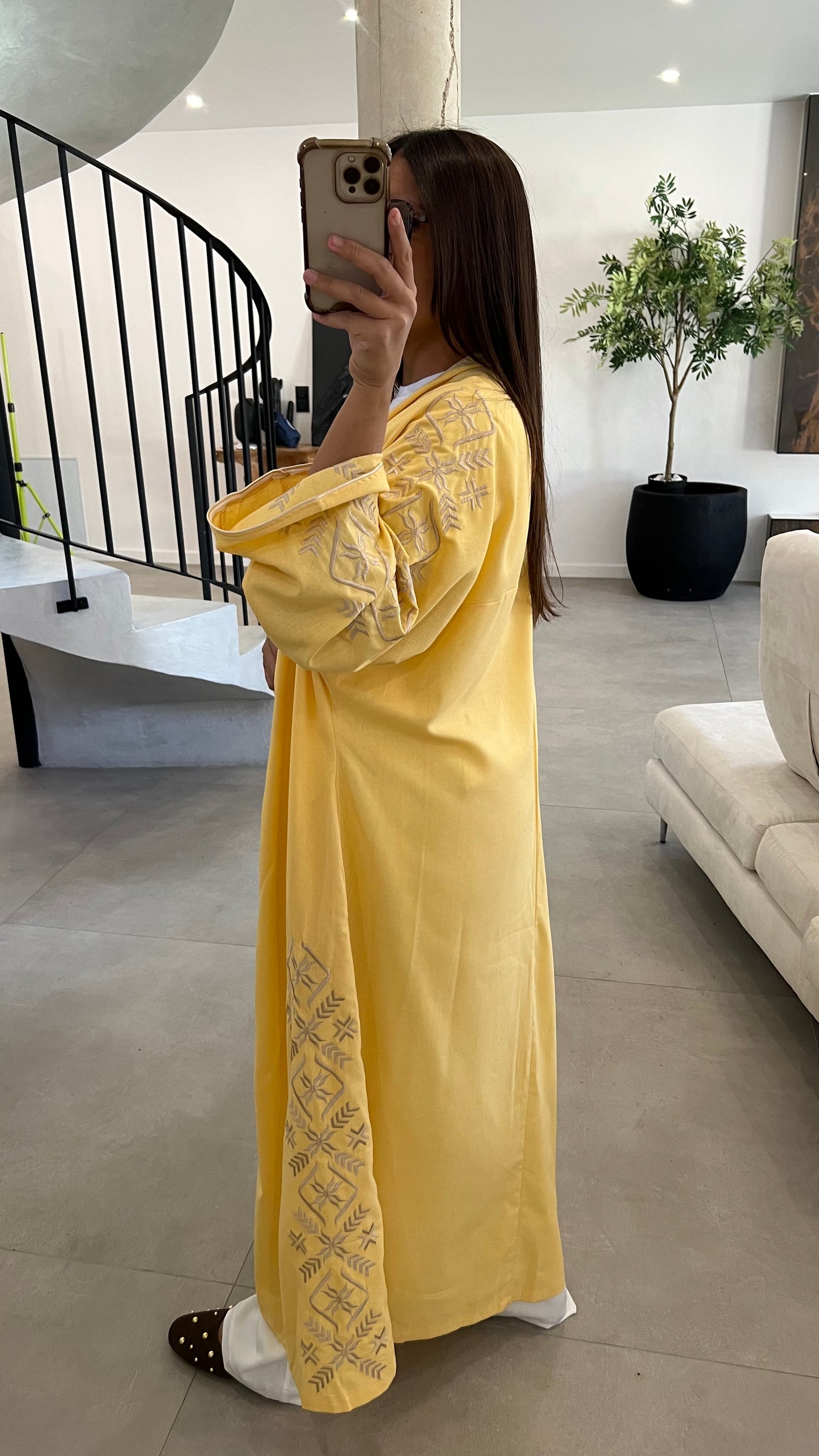 Kimono long jaune