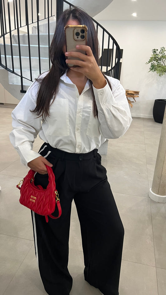 Pantalon classique à bandes