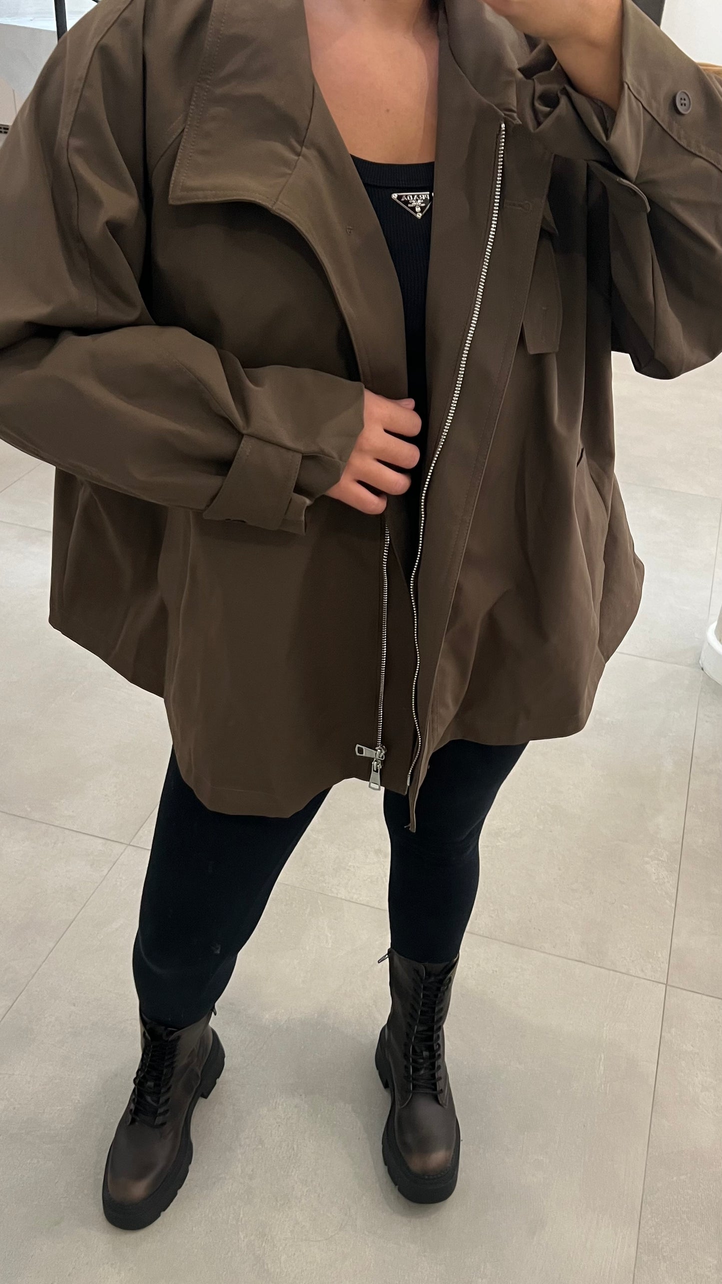 Trench oversize choco