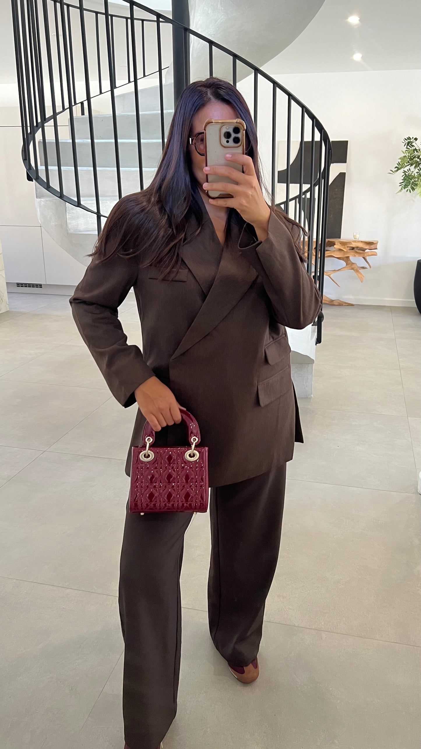 Pantalon classique choco