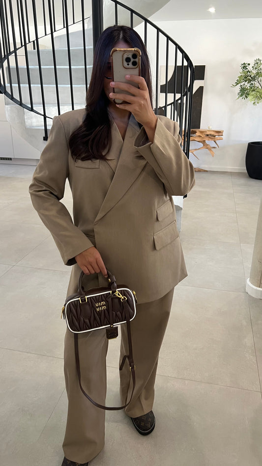 Blazer à poches beige