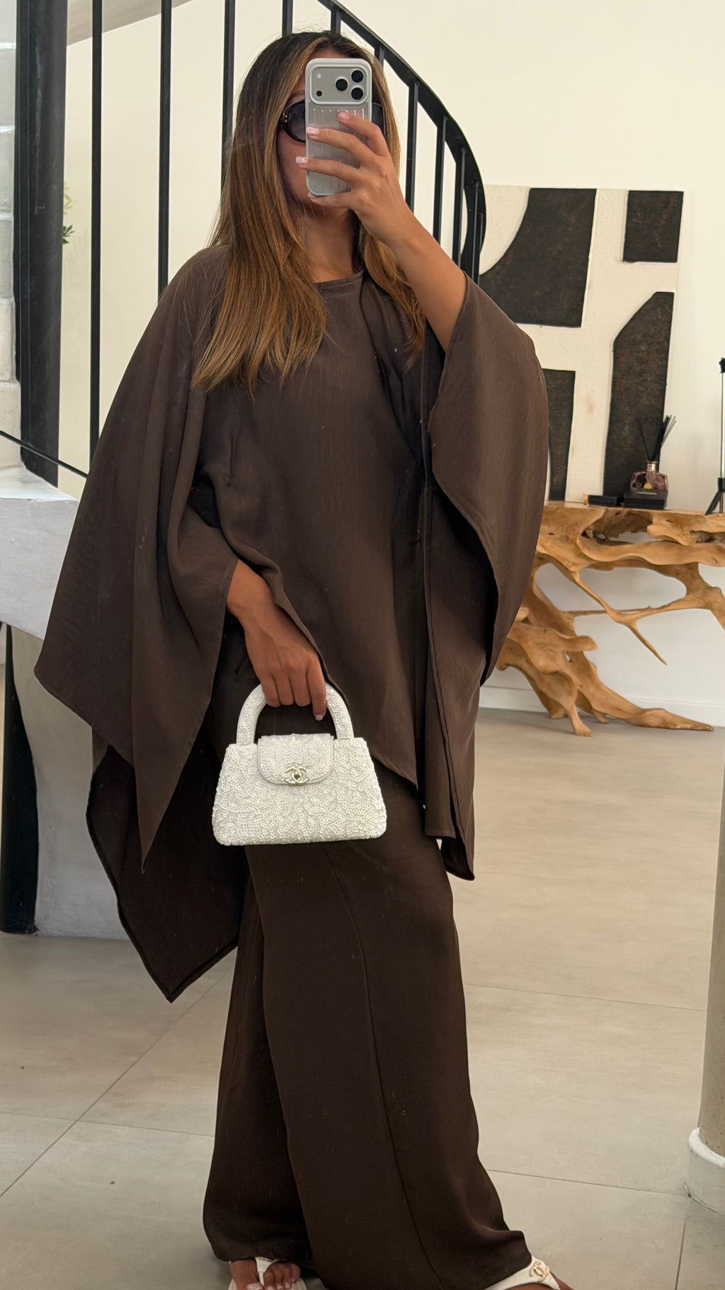 Ensemble choco à manches cap