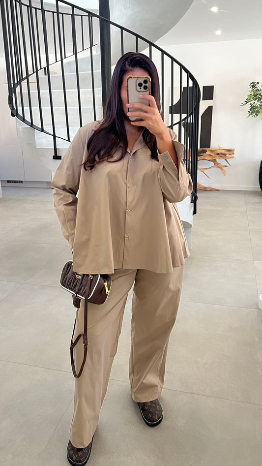 Ensemble en coton beige