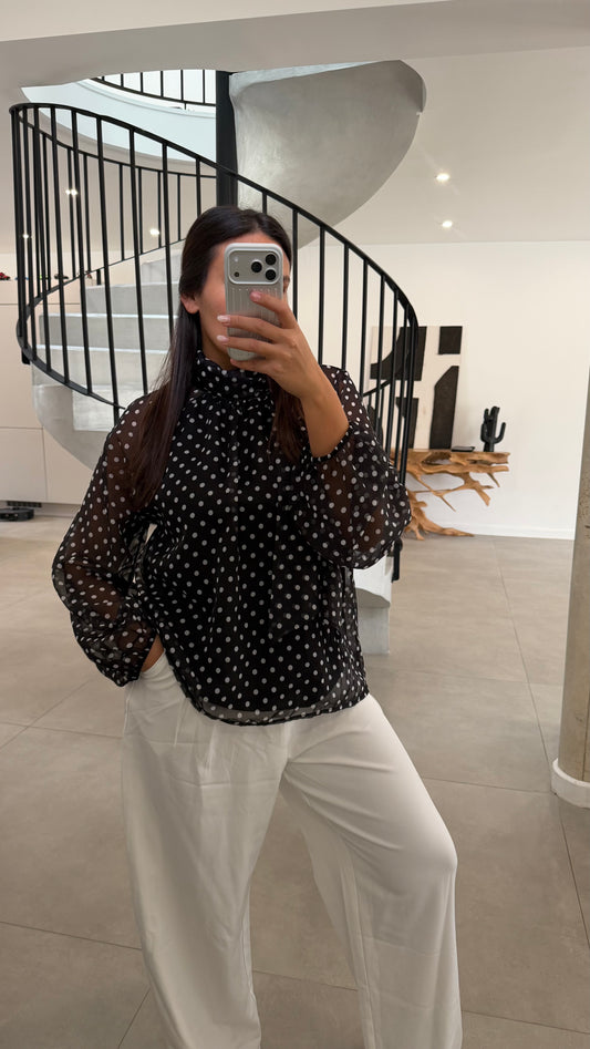 Blouse à pois
