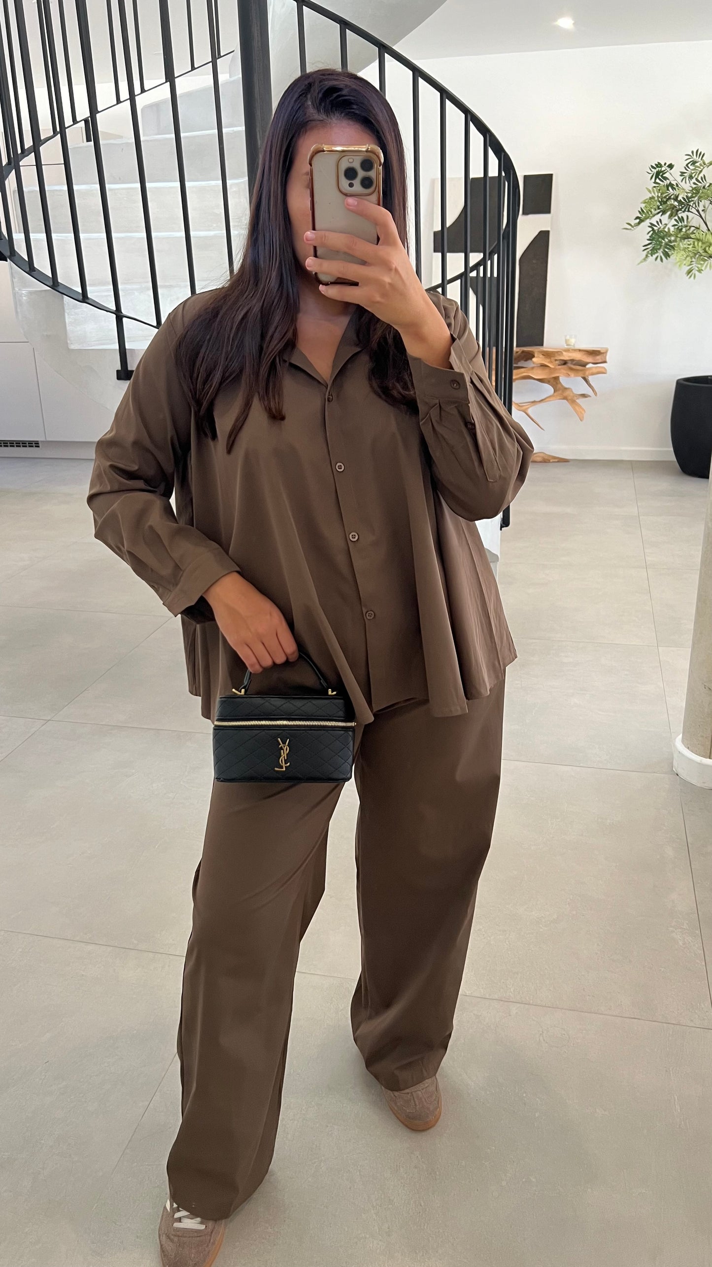 Ensemble en coton choco