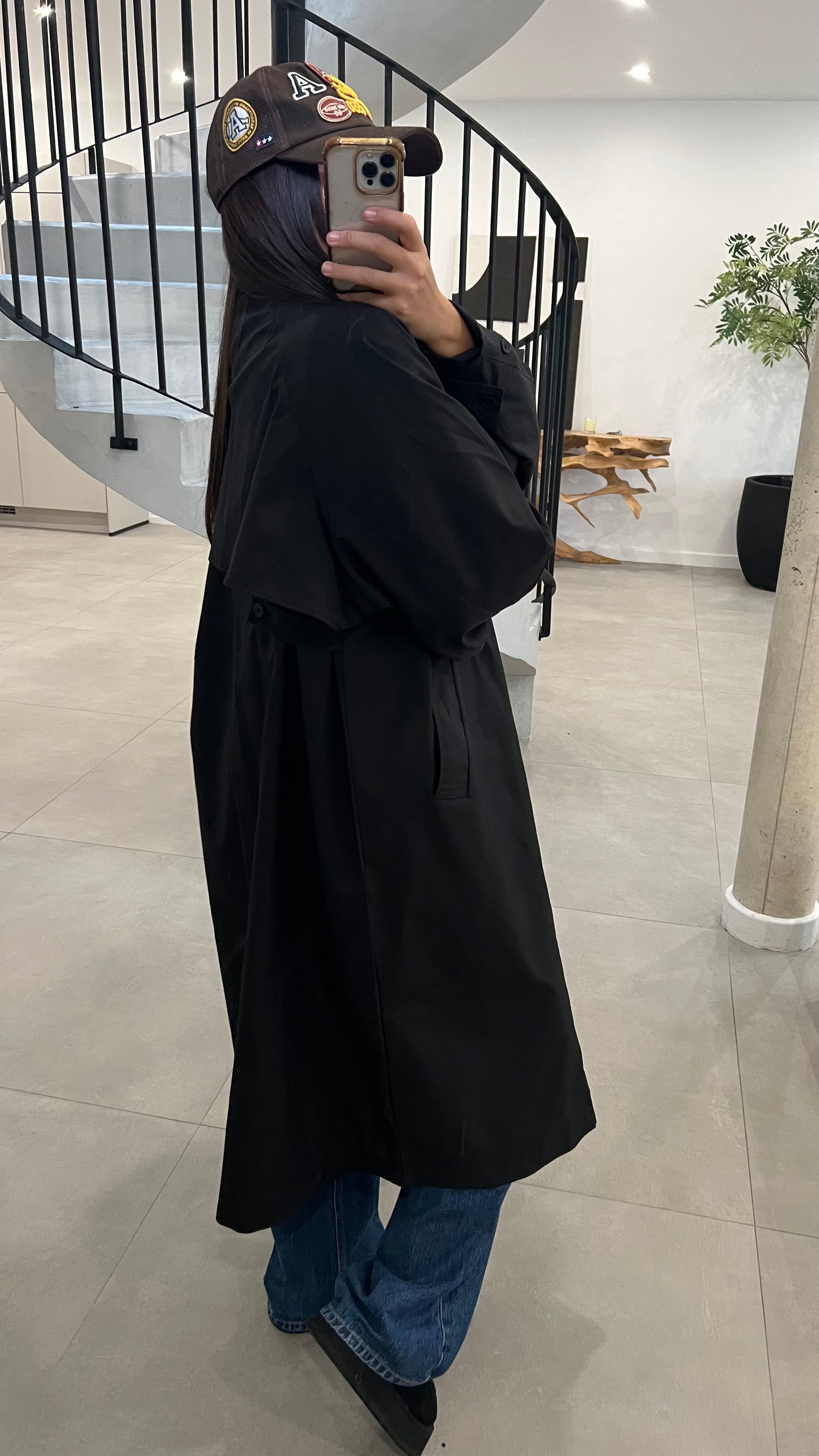 Trench long oversize