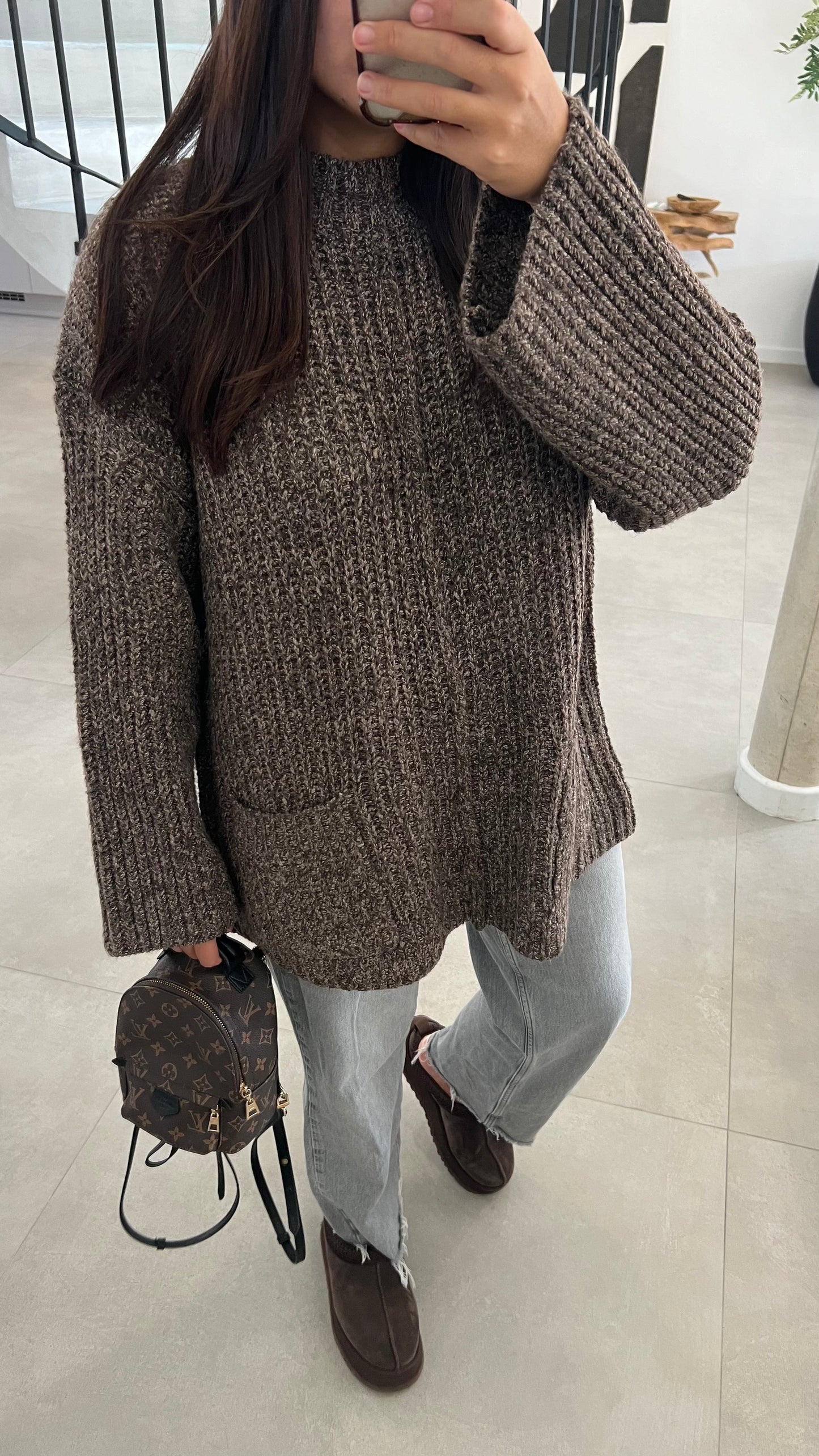 Pull choco à poches