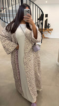 Kimono brocard lilas