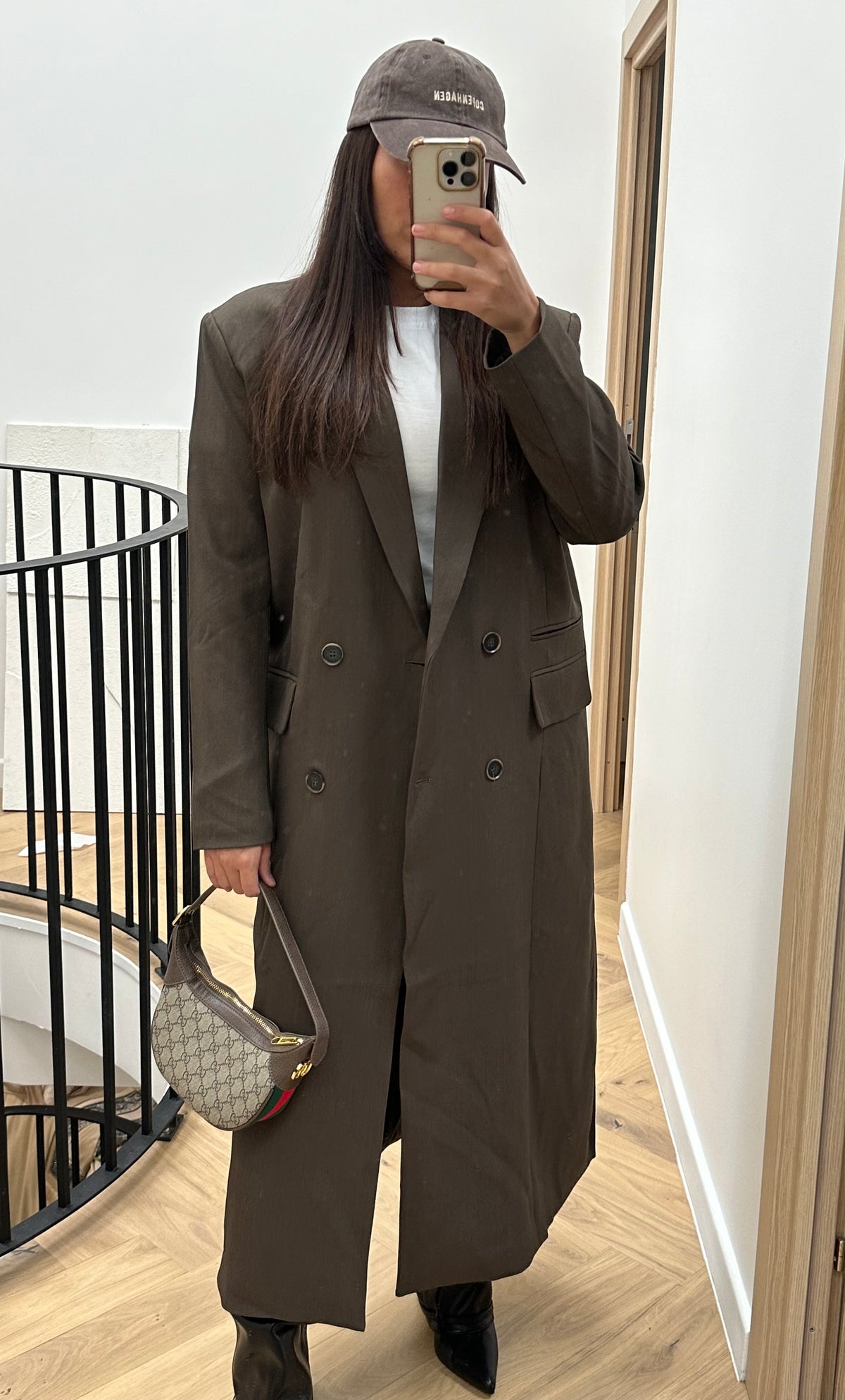 Blazer long marron