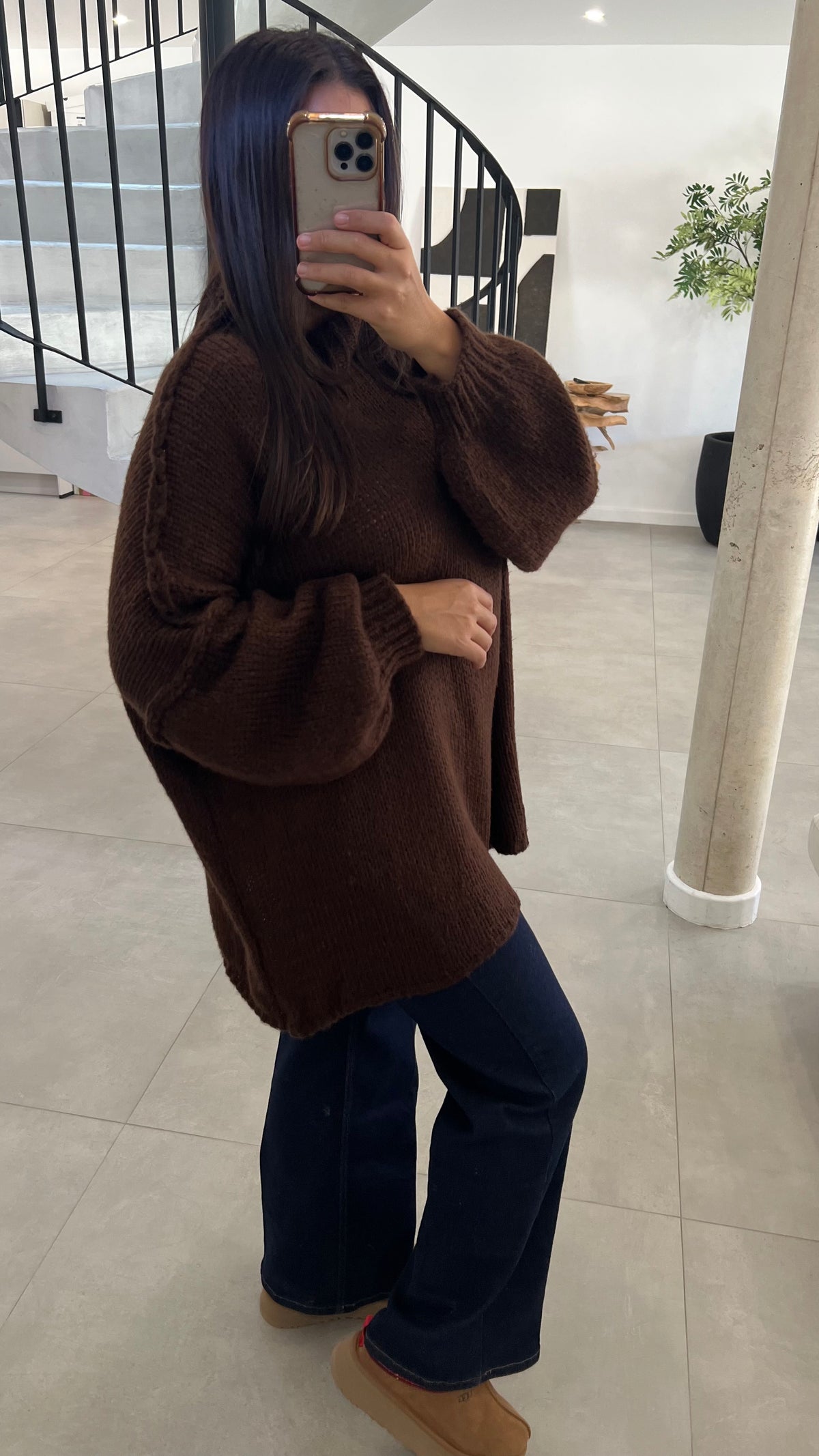 Pull oversize choco