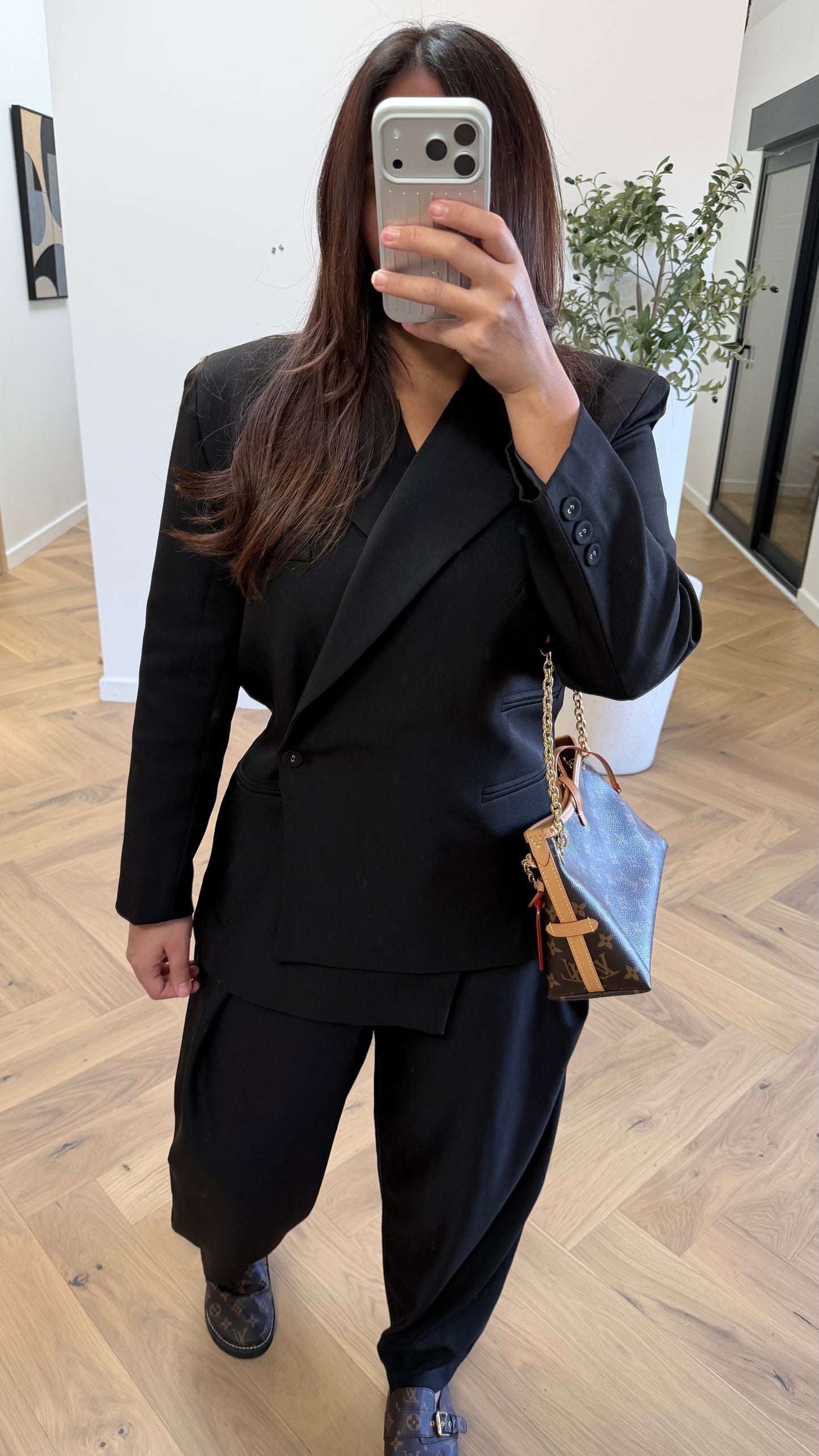 Blazer croisé noir