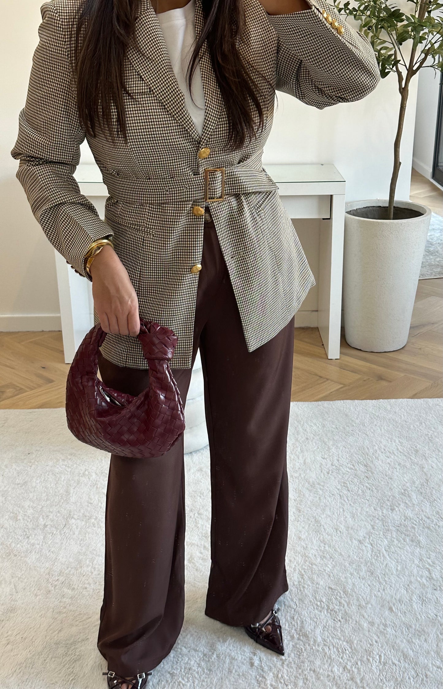 Pantalon marron classique