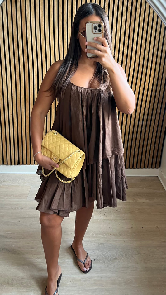 Robe à volants choco