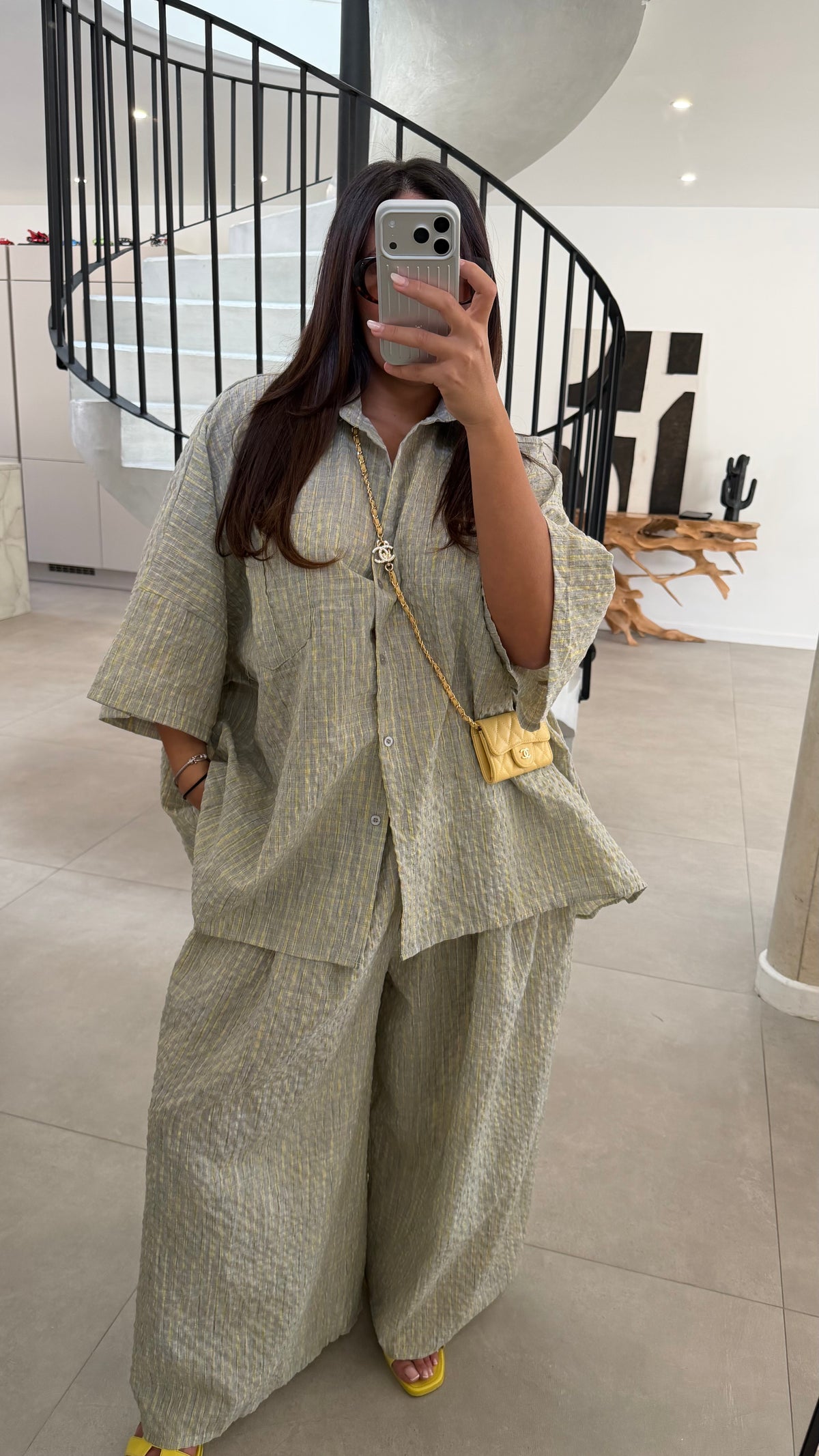 Ensemble à carreaux Aline